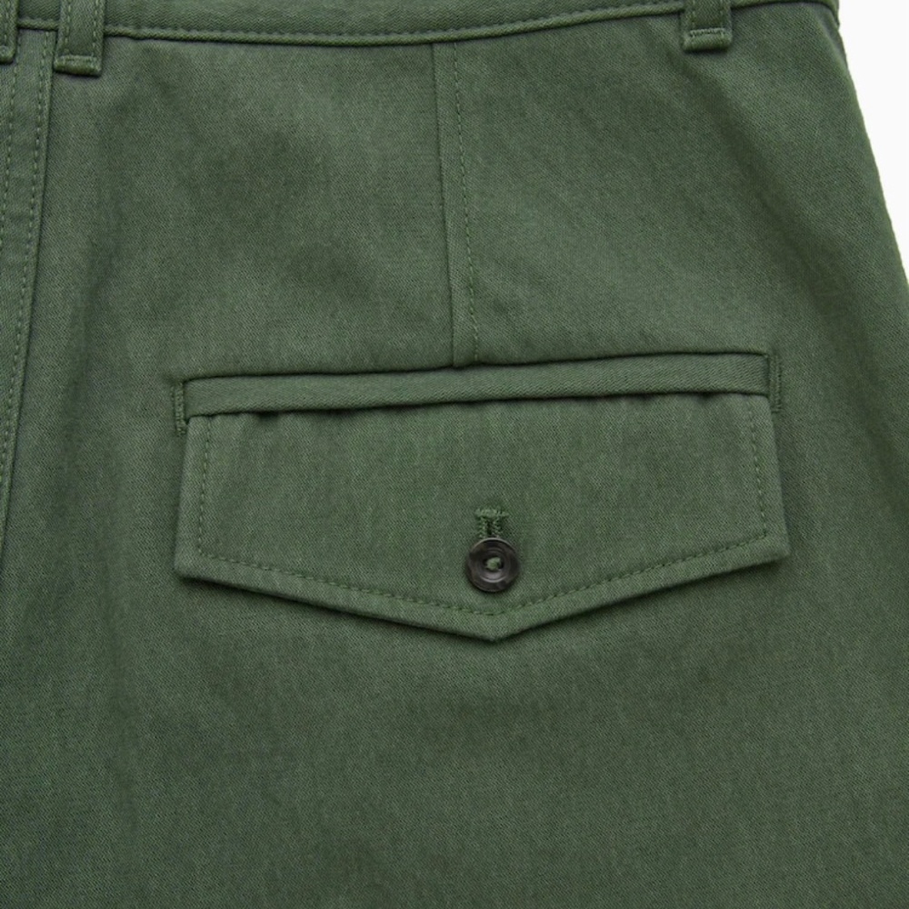 COS regular fit green khaki chinos